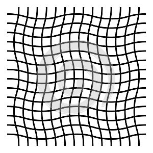 Wavy, zig zag, criss cross grid pattern