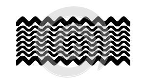 Wavy Zigzag Line Pattern Abstract Background, vector design Generative AI