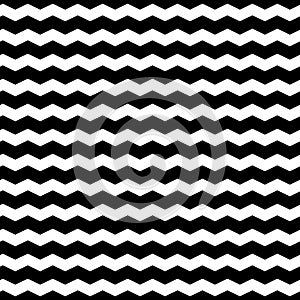 Wavy zigzag lines seamless pattern. Distorted lines texture.