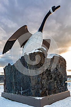 Wawa Goose Statue, Wawa, Ontario, Canada.