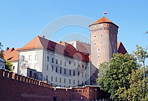 Wawel castle famous landmark in Krakow, Poland