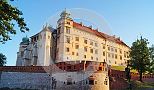 Wawel castle famous landmark in Krakow, Poland