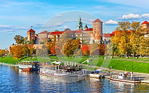 Wawel castle famous landmark in Krakow Poland photo