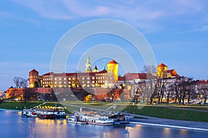 Wawel Castle in Krakow, Poland