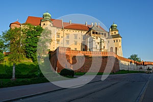 Wawel castle landmark in Krakow Poland