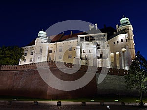 Wawel Castle by night