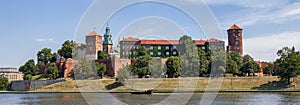 Wawel castle panorama , Krakow, Poland