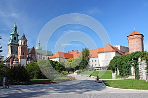 Wawel Cathedral and Royal Castle in Cracow, Poland.