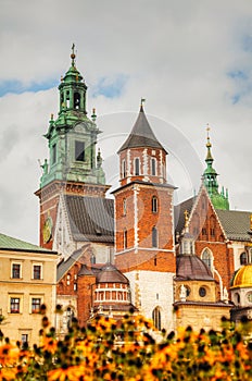 Wawel Cathedral at Wawel Hill in Krakow, Poland
