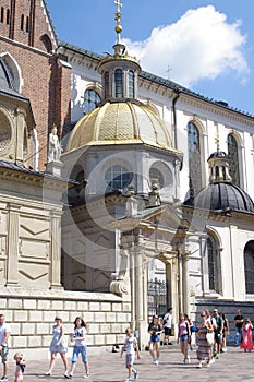 Wawel Cathedral on Wawel Hill in Krakow, Poland