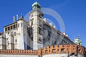 Wawel - fortified architectural complex in Cracow - Poland