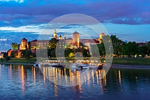 Wawel hill in Krakow, Poland