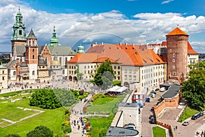 Wawel Royal Castle and Cathedral in Cracow, Poland