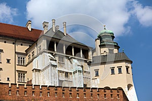 Wawel royal castle in cracow in poland