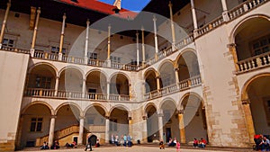 Wawel Royal Castle in Cracow - historical capital of Poland, an important tourist point.