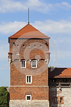 Wawel Royal Castle with Tower Thieves, Krakow, Poland
