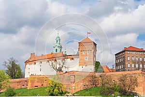 Wawel Royal Castle from the Vistulan Boulevards, KrakÃ³w, Poland