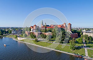 Wawel Zamek Castle in Krakow, Poland