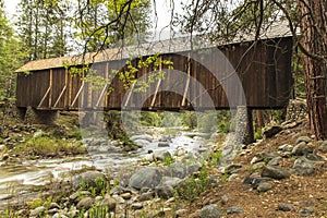 Wawona Covered Bridge Yosemite photo