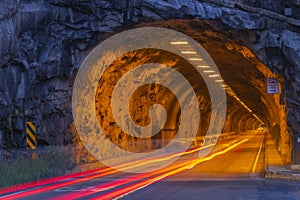 Wawona Tunnel at Yosemite National Park, California photo