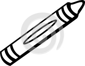 wax crayon vector illustration