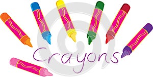 Wax crayons