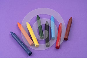 Wax crayons