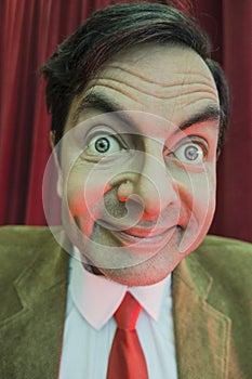 Mr. Bean wax figure