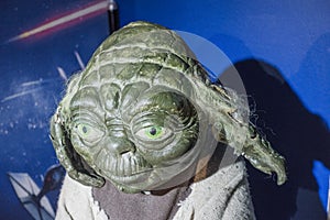 Yoda wax figure