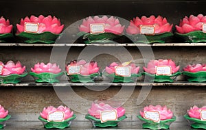 Wax Lotus Flower Buddhist Prayer Candles