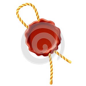 Wax seal with rope