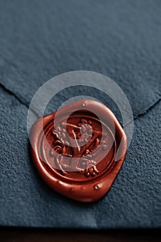 Wax stamp for mail