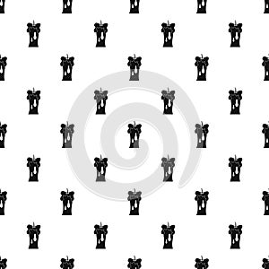 Waxen candle pattern vector