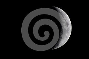 Waxing crescent moon