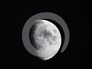 Waxing Gibbous humpbacked moon phase