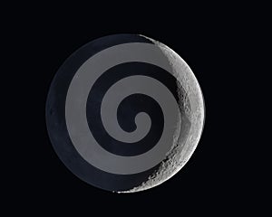 Waxing moon over Germany