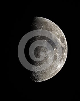 Waxing moon over Germany