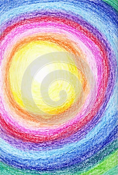 Waxy pastels rainbow