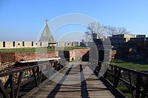 Way  across the bridge to the church,Kalemegdan, Belgrade, Serbia