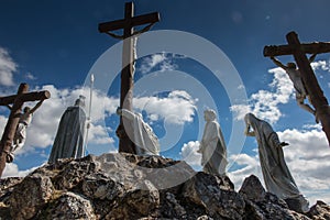 Way of the Cross and Calvary built years ago by St. Louis Monfort in Pontchateau photo