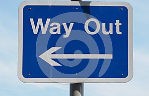way out sign