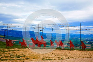 The way of Saint James Alto del Perdon Navarra photo