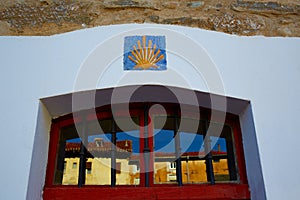The Way of Saint James signs in Belorado Castilla photo