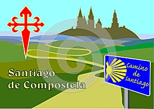 Way of st. James-Santiago de Compostela