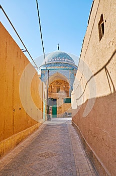 The way to Bogheh-ye Seyed Roknaddin mausoleum, Yazd, Iran