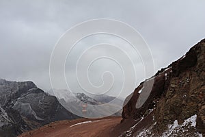 Way to the Cristo Redentor - Cordillera de los Andes photo