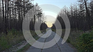 Way to the Duga horizon radar systems in Chernobyl