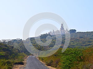 Way to God - A Jain Temple on Hill and a Road - Hastagiri, India