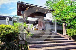 The way to the grave of 47 ronin at Sengakuji Temple in Tokyo, Japan