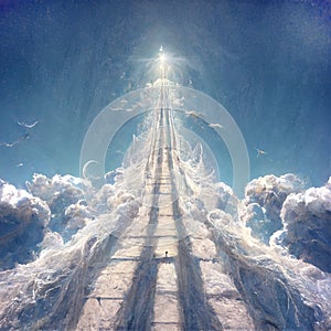 Way to heaven, abstract background